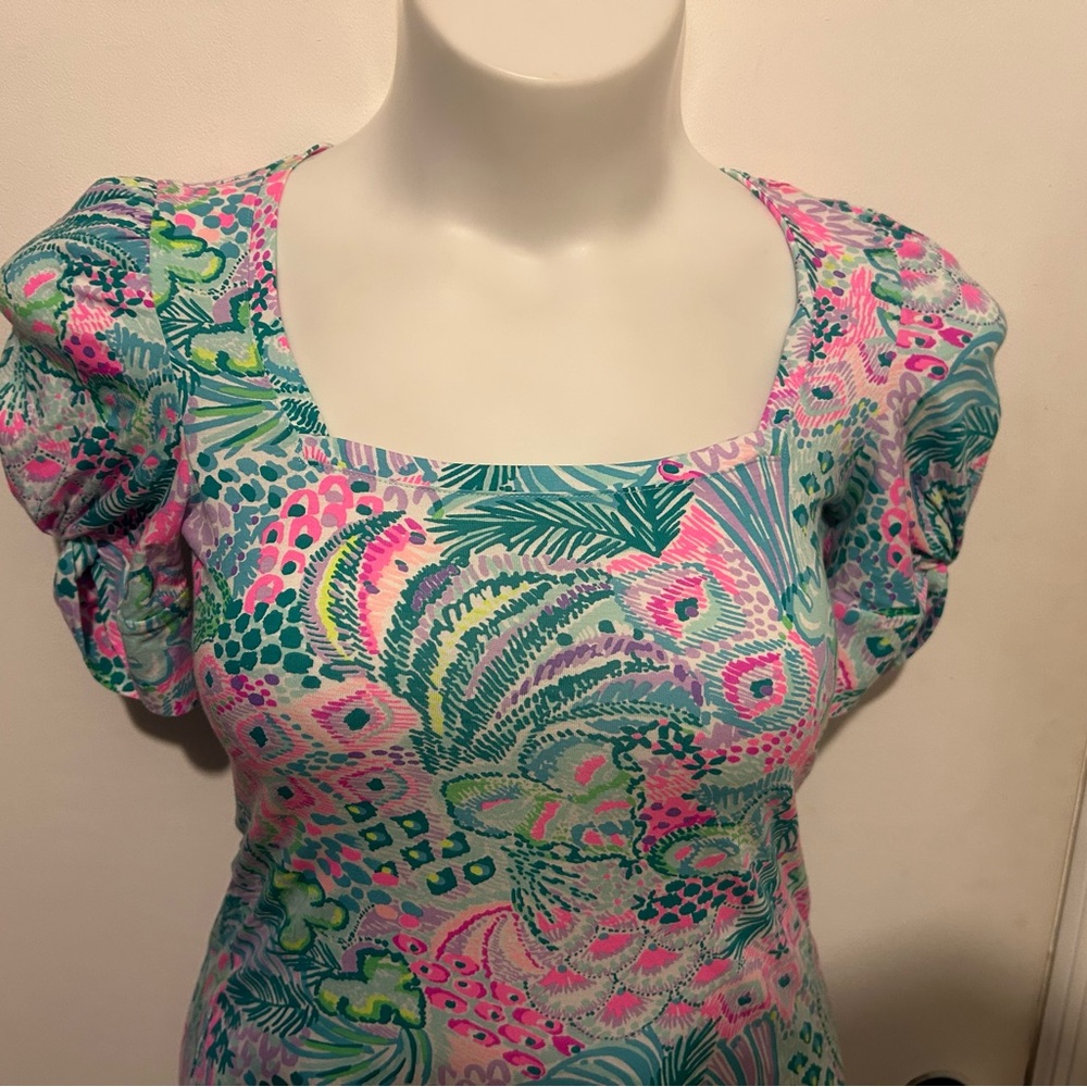 NEW - Lilly Pulitzer Haydn Short Sleeve Dress - Banana Split - Size: XXS - Picture 5 of 12